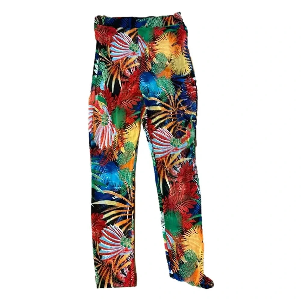 Papaya Floral Jungle Print Pants Size M